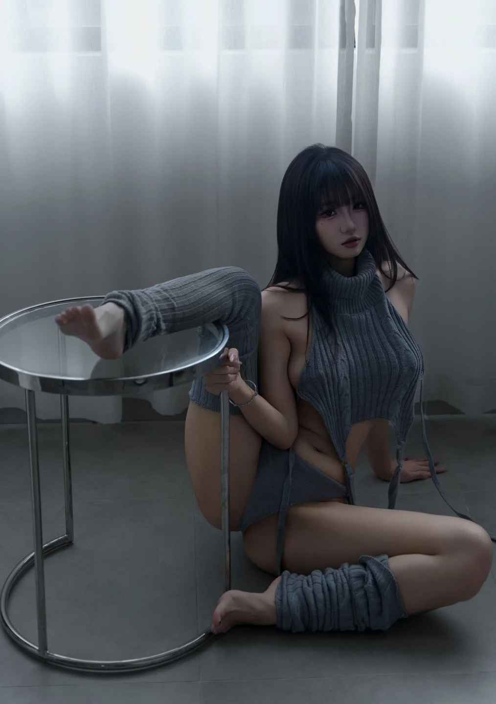 柒柒要乖哦 - No.065 居家毛衣 [112P-270MB] tg@simisebaisi 【丝足阁】100.webp